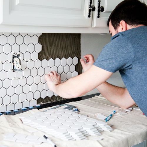 Tile backsplash